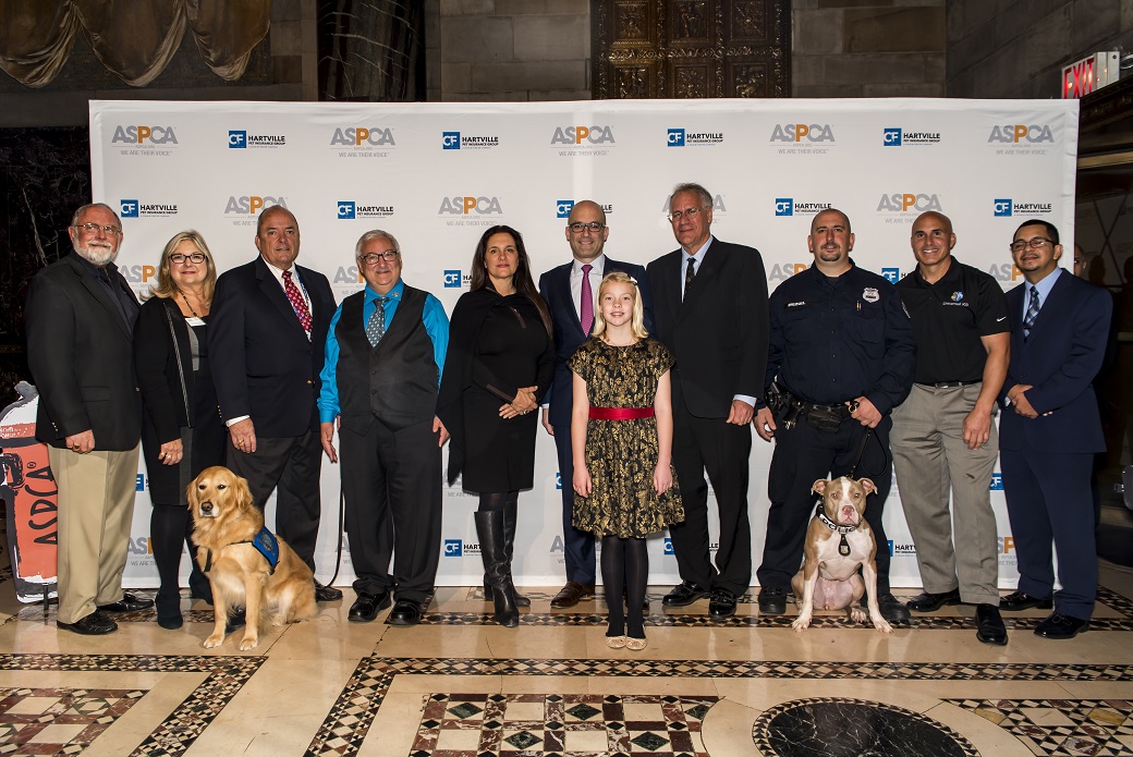 ASPCA President & CEO Matthew Bershadker with award winners
