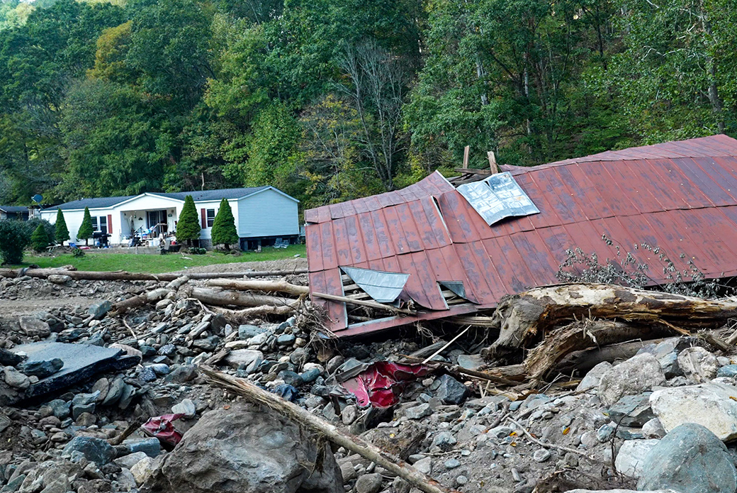 damage from hurricane Helene