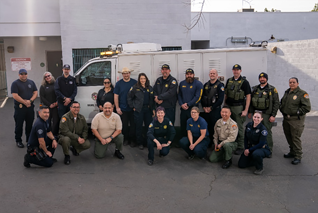 Representatives from multiple California municipal and animal welfare agencies collaborated to help animals and people impacted by the recent wildfires. 