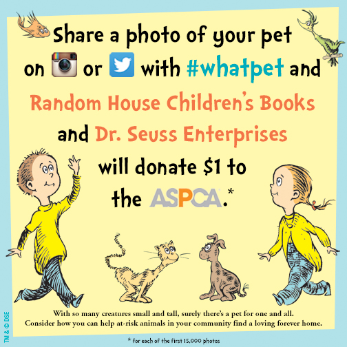 ASPCA Teams Up With Random House, Dr. Seuss Enterprises to Help Animals In Need