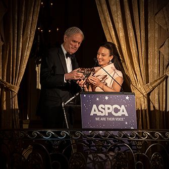 David Patrick Columbia receiving an award