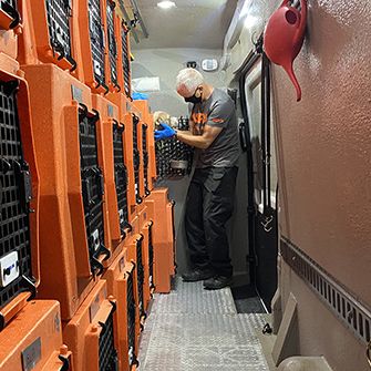 inside of an aspca transport