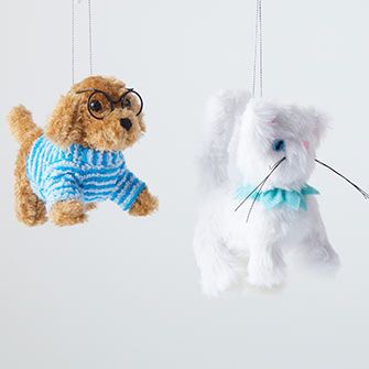 stuffed animal ornaments